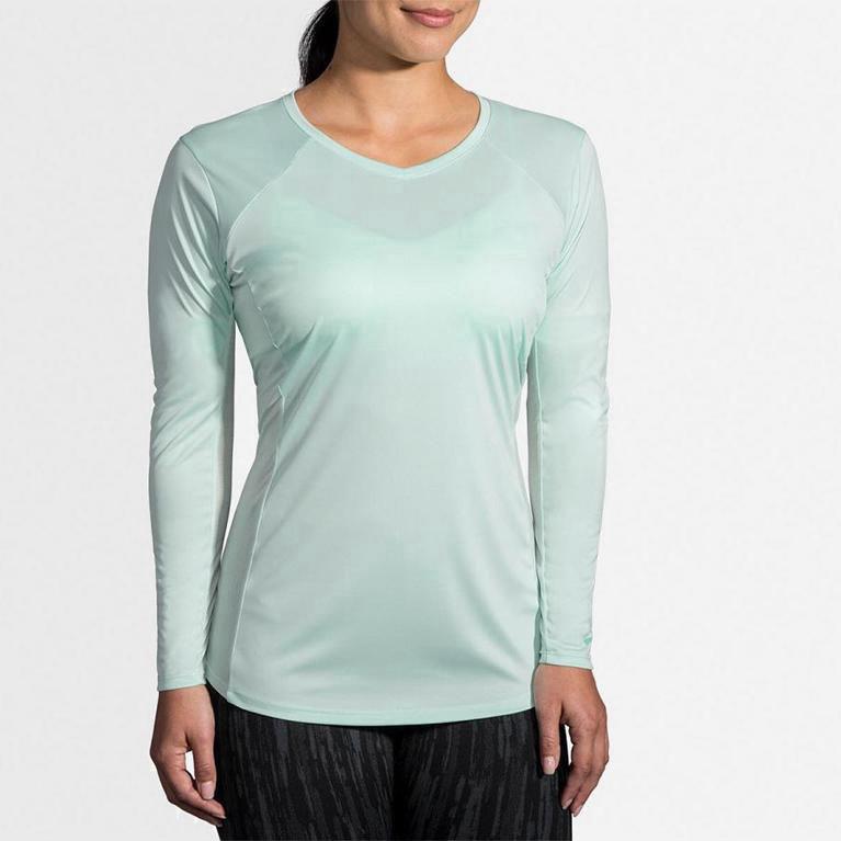 Brooks Stealth - Camisetas Manga Larga Mujer - Verde (OD5612409)